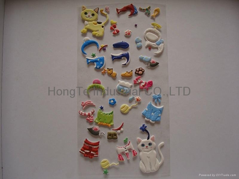 Kids decorative 3D stickers decals