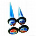 Acrylic Ear tapers piercing jewelry  1