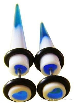 Acrylic Ear tapers piercing jewelry  2