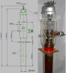 Vacuum Electron Tube FU-433S (T-433A)/Water-Cooled Glass-Metal