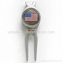 fashion metal golf fork 