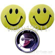 smile tinplate badges