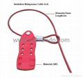 BO-L21 Economic Cable lockout, safety Products ,locks. Safety locks