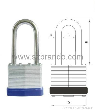 BO-G51 40mm blue short Laminated Padlock , Safety Lockout  2