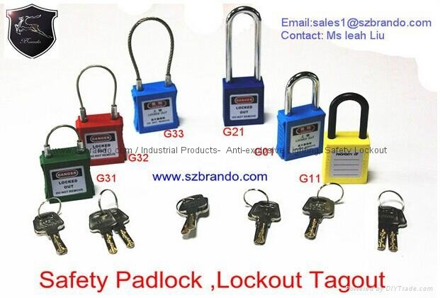 BO-G21 76mm long shackle steel  Padlock ,master key padlocks 2
