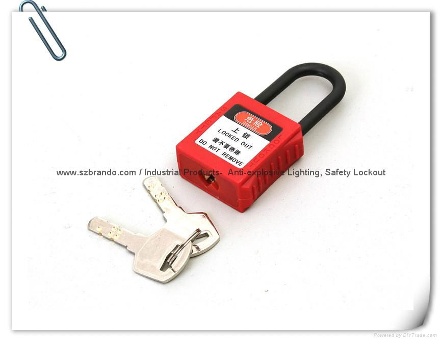 BO-G11 38mm short Nylon Shackle Padlock (Non-conductive)  2