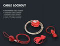 BO-L21 Economic Cable lockout, safety Products ,locks. Safety locks 2