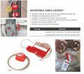 BO-L21 Economic Cable lockout, safety Products ,locks. Safety locks 8