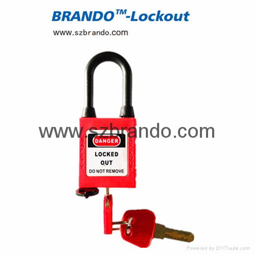 BO-G15 ABS Padlocks with Dustproof Nylon Shackle