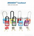 BO-G15 ABS Padlocks with Dustproof Nylon Shackle 3