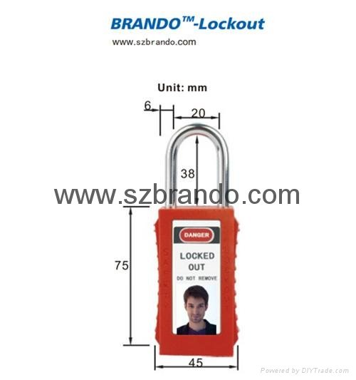 BO-G81 Safety Long Body Padlocks with Steel Shackle 2