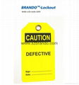 BO-T07 PVC Caution Tagout Label, Safety Tags