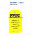 BO-T07 PVC Caution Tagout Label, Safety Tags 3
