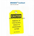 BO-T07 PVC Caution Tagout Label, Safety Tags