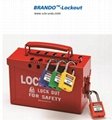 BO-X02 Safety Lock Station for locks , steel shackle box 3