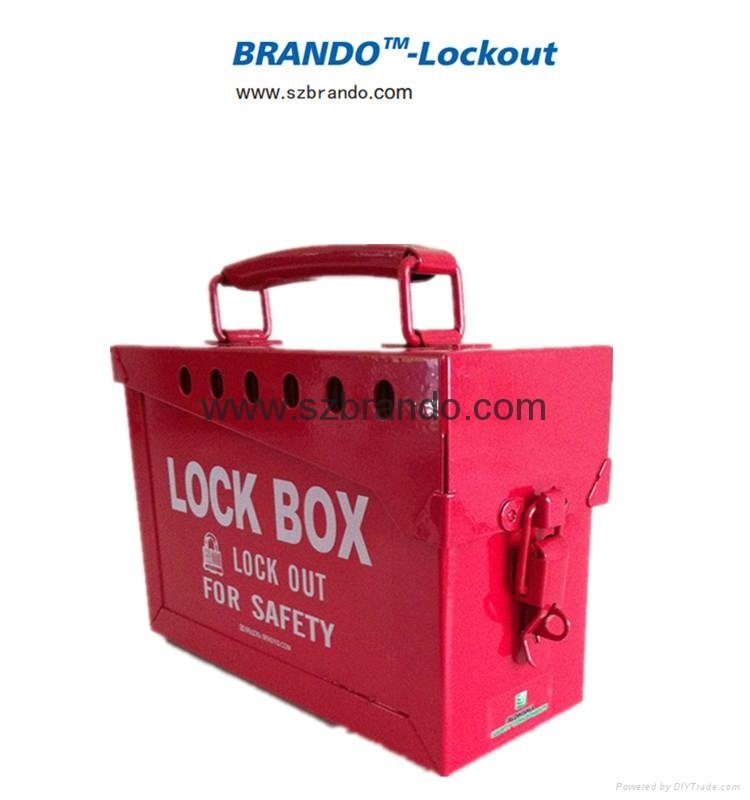 BO-X02 Safety Lock Station for locks , steel shackle box 1