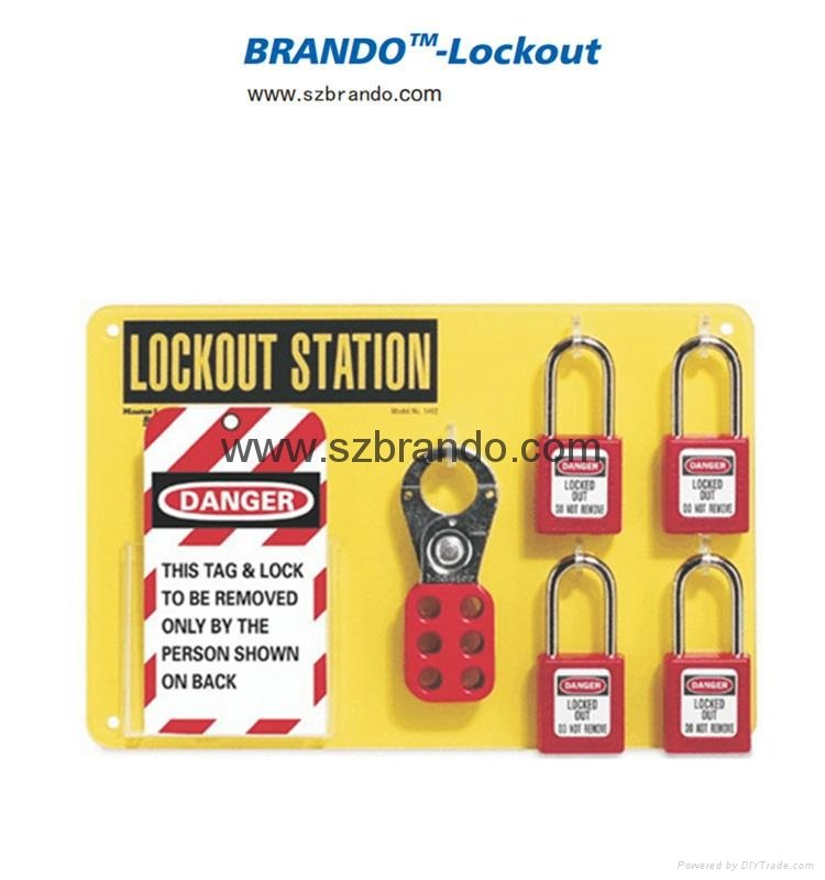 BO-S21/S22 4-Lock Lockout center, Safety Lock Station for locks