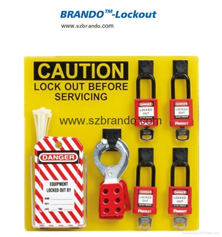 BO-S21/S22 4-Lock Lockout center, Safety Lock Station for locks 2