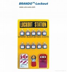 BO-S31/S32 10-LOCK Lockout Center Safety Lock Station for locks