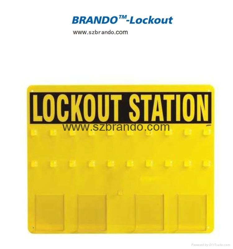 BO-S41/S42 20-LOCK Lockout Center Safety Lock Station for locks 