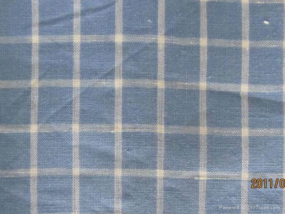 100%Linen Yarn Dyed Fabric