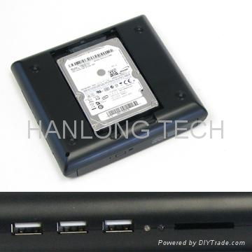 sata 2.5" HDD CASE DVDRW  Card reader  USB charger