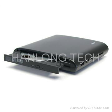 sata 2.5" HDD CASE DVDRW  Card reader  USB charger 2