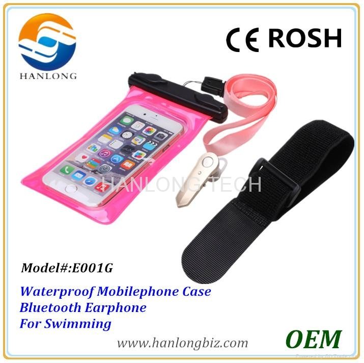 Bluetooth wireless waterproof earphone for swimming 2