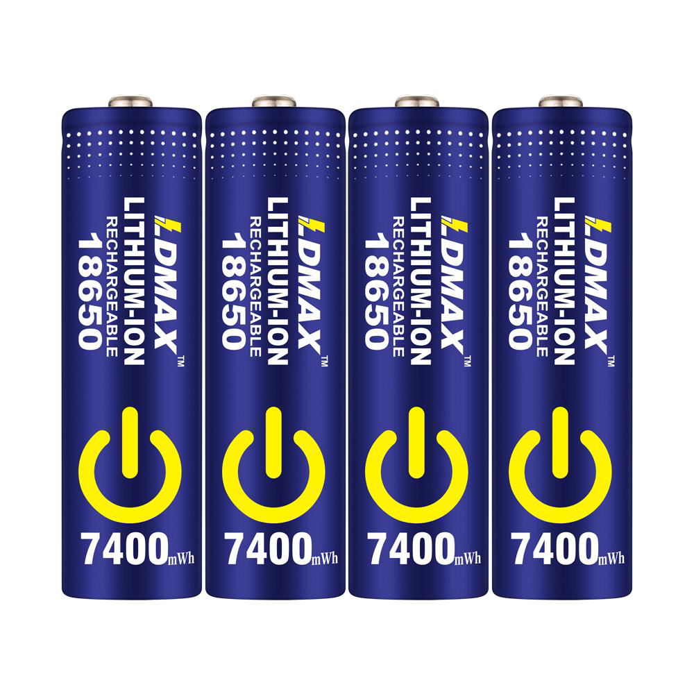 3.7V high capacity LDMAX 18650 lithium battery manufacturer