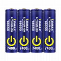 3.7V high capacity LDMAX 18650 lithium