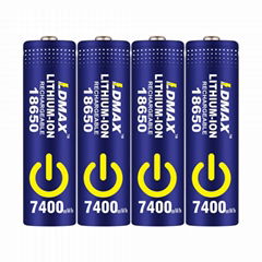 3.7V high capacity LDMAX 18650 lithium battery manufacturer