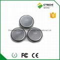 LIR2032 Rechargeable li-ion button cell 3.6V battery