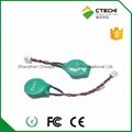 CR2032 3v Primary lithium coin battery with solder tabs