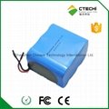  LiFePO4 IFR26650 Battery pack 9.6V rechargeable pack 6600mah