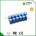 cr123a lithium battery 1500mAh flashlight battery 3v