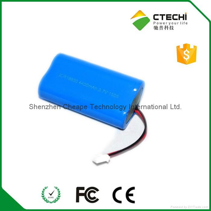 ICR18650 4400mah 3.7v rechargeable battery pack 2