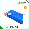 ICR18650 4400mah 3.7v rechargeable battery pack 4