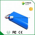 ICR18650 4400mah 3.7v rechargeable battery pack