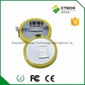 CR2450 3V 550mAh coin battery with solder tabs