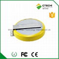 CR2450 3V 550mAh coin battery with solder tabs