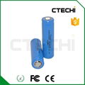 ICR14500 3.7V 750mAh Li-ion rechargeable battery