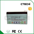 Lifepo4 battery pack 12.8V 7.5Ah 3