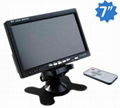 7'' inch TFT LCD Color Screen 2 Video Input Car Rear View Camera DVD VCR Monitor 1