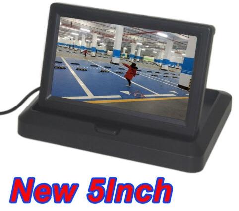 5" Folding Digital Screen Video DVD Player 12/24V HD CCD Car Display Monitor