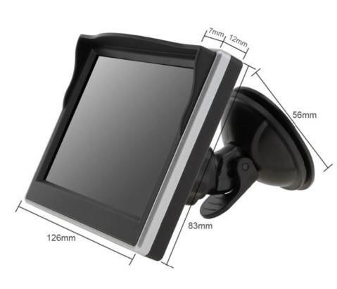5'' LCD Car Rear View Monitor Wireless Kit Reverse Backup IR Night Vision Camera 3