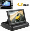 Foldable Car Digital Display 4.3" Monitor High-definition 2-way Car Display 2