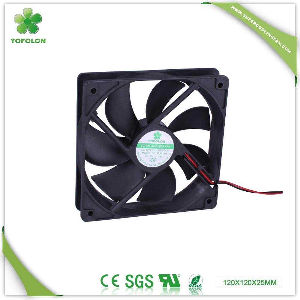 120x120x25mm LED Board DC Cooling Fan 5V/12V axial flow fan