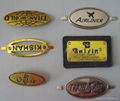 furniture badge brass oval badge