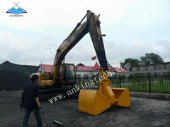 hydraulic clamshell grab for excavator 