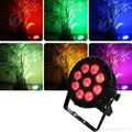 9PCS RGBWA waterproof IP65 outdoor led